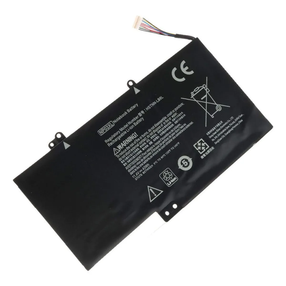 GENERICO - BATERIA PARA PARA LAPTOP NP03XL 43Wh 11.4V 3 CELDAS 15-U 13-A
