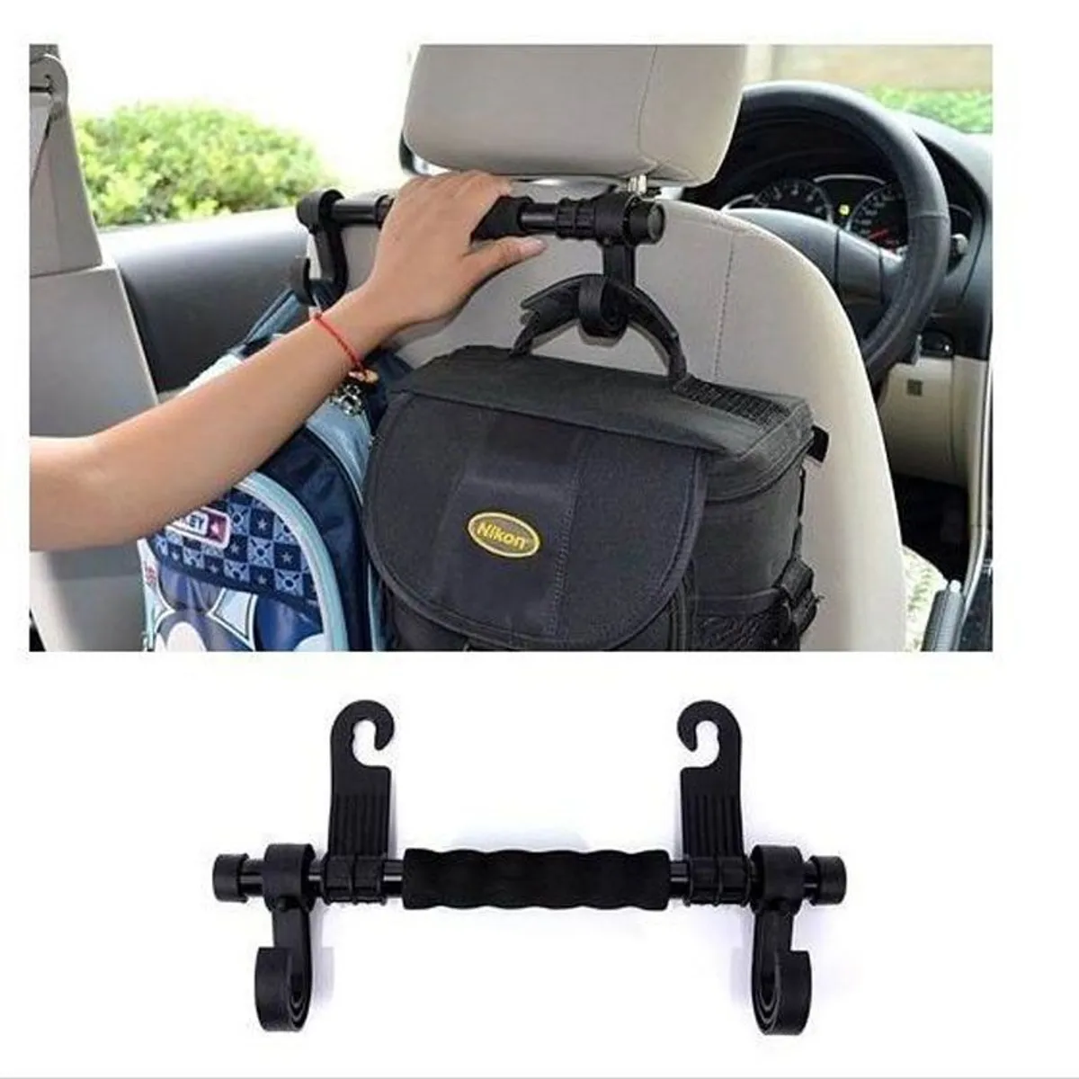 MEGIMPERU - Gancho Organizador para Reposacabezas de Asiento