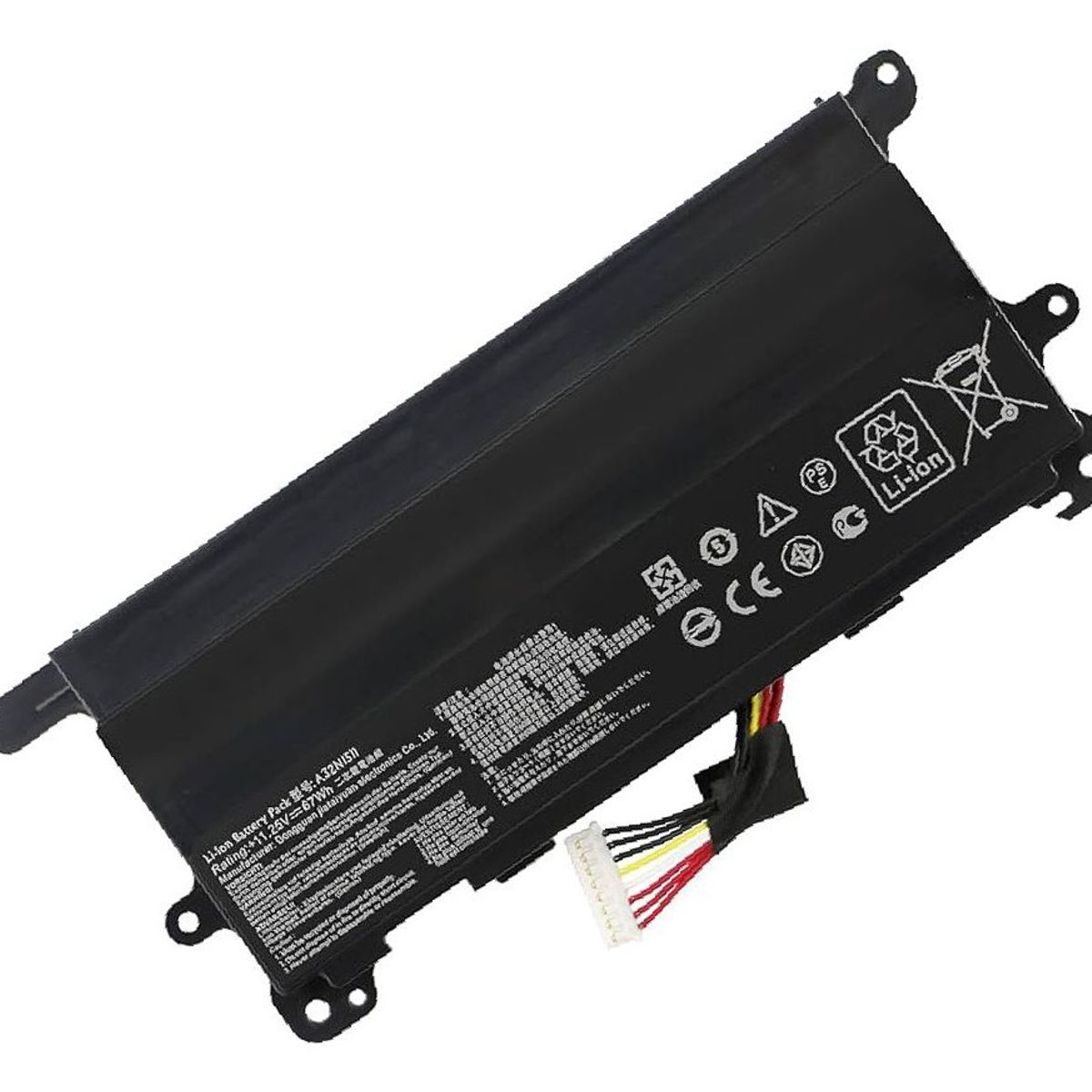 GENERICO - BATERIA PARA LAPTOP ASUS A32N1511 67Wh 11.25V 6 CELDAS G752V G752VL
