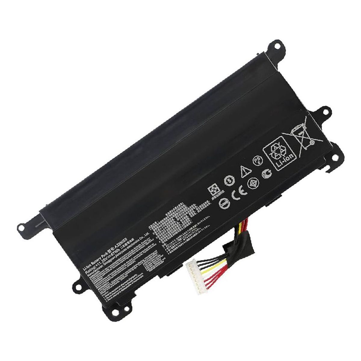 GENERICO - BATERIA PARA LAPTOP ASUS A32N1511 67Wh 11.25V 6 CELDAS G752V G752VL