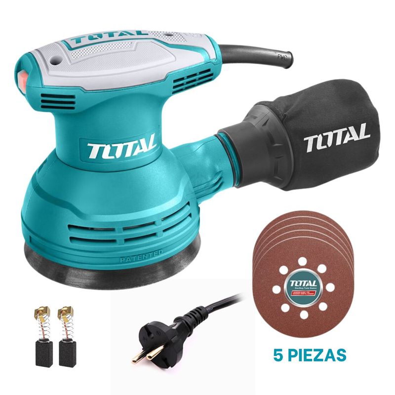 TOTAL TOOLS - Lijadora roto orbital 320w Industrial Total