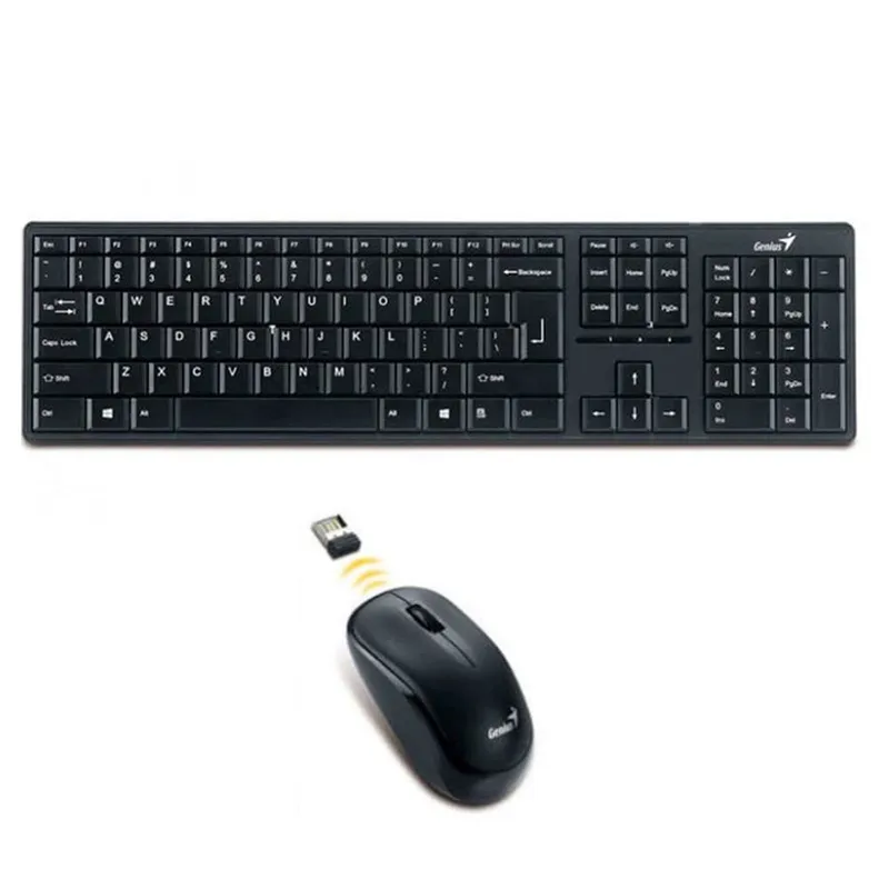 GENIUS - TECLADO GENIUS+MOUSE SLIMSTAR 8230 WIRELESS/BLUETOOTH MULTIMEDIA BLACK