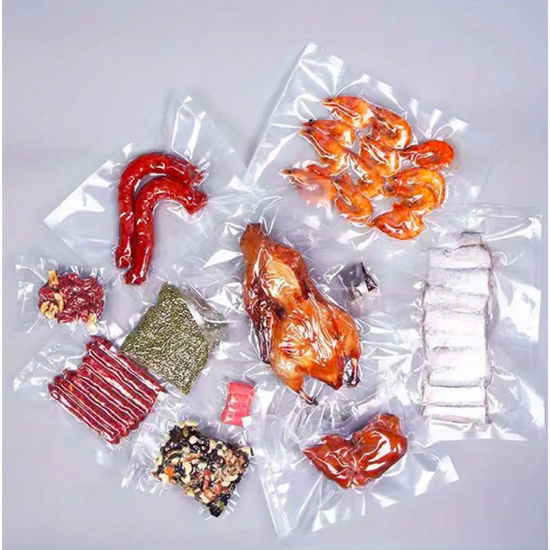 GENERICO - Pack x100 Bolsas Gofradas para Sellado Vacío Alimentos de 17x25cm