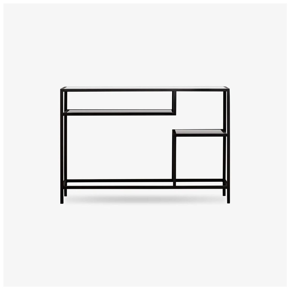 VENTITAS HOME - Mueble Consola para Sala Lax Ventitas Home Blanco y Negro