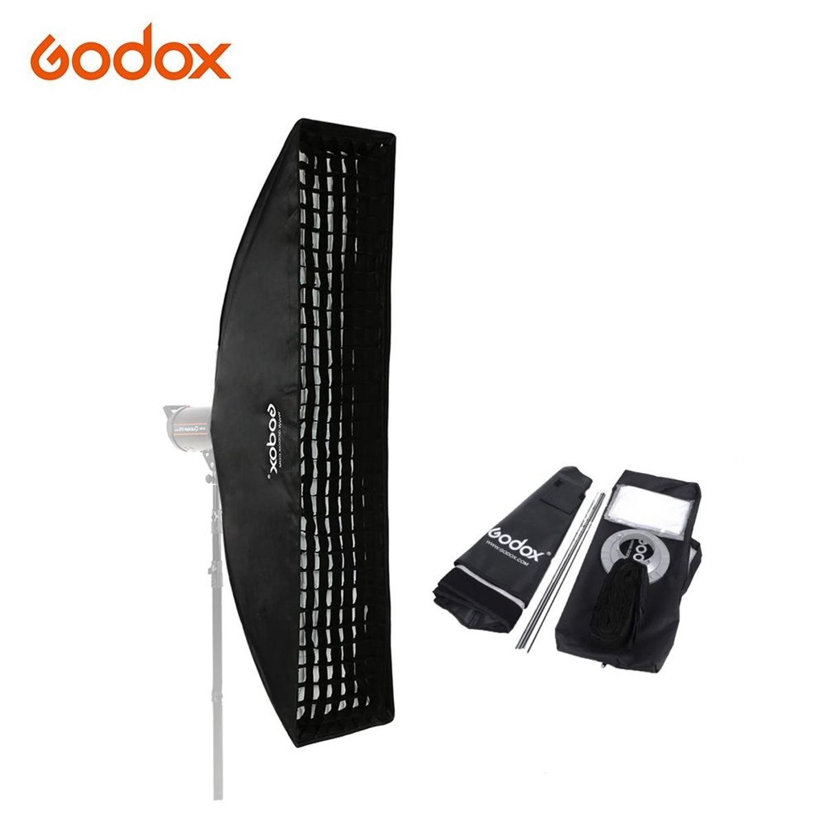 GODOX - Softbox Strip Godox 30x120cm Montura Bowens con Grilla