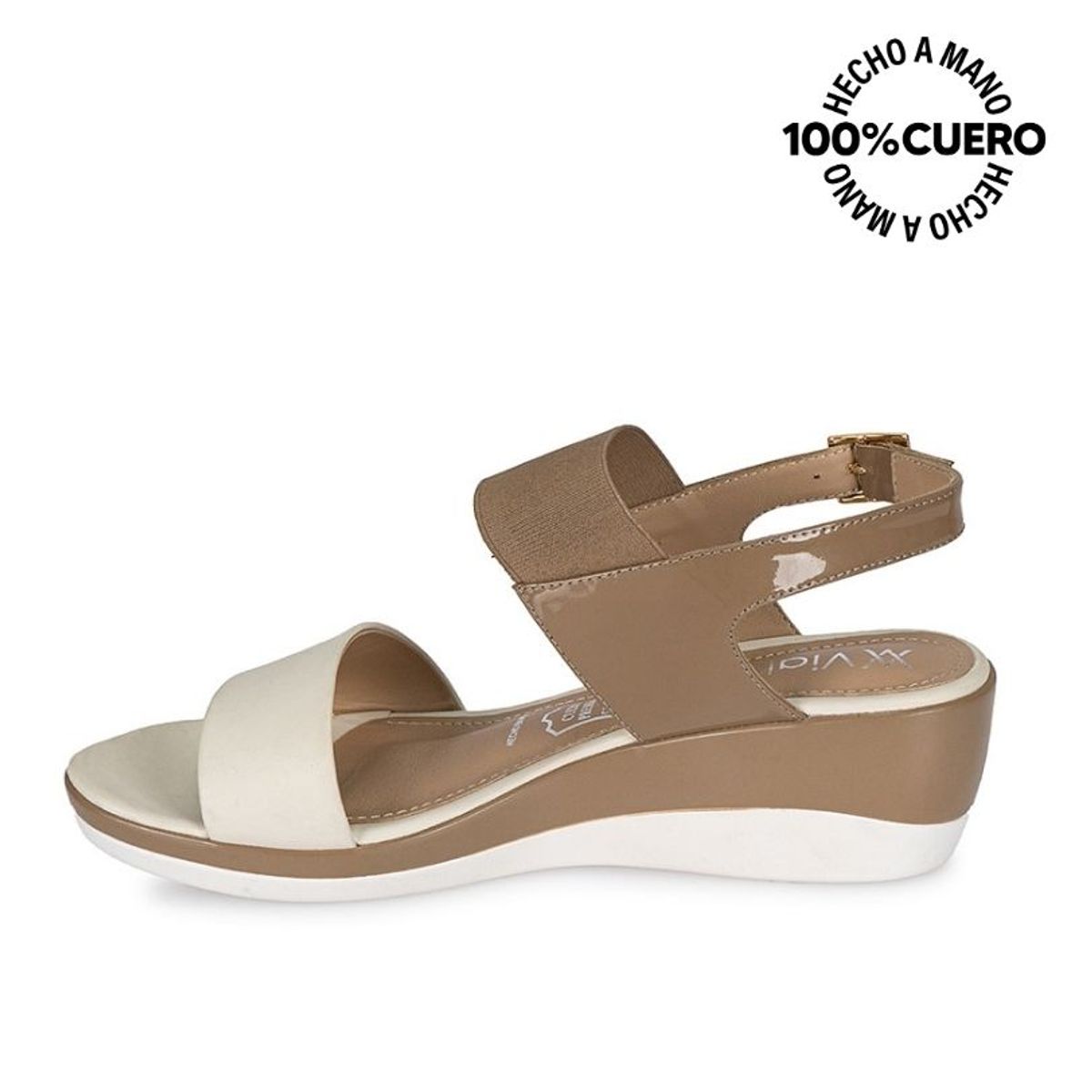 VIALE - Sandalia Strap Casual ALE-2117 Hues/Trigo Viale Cuero