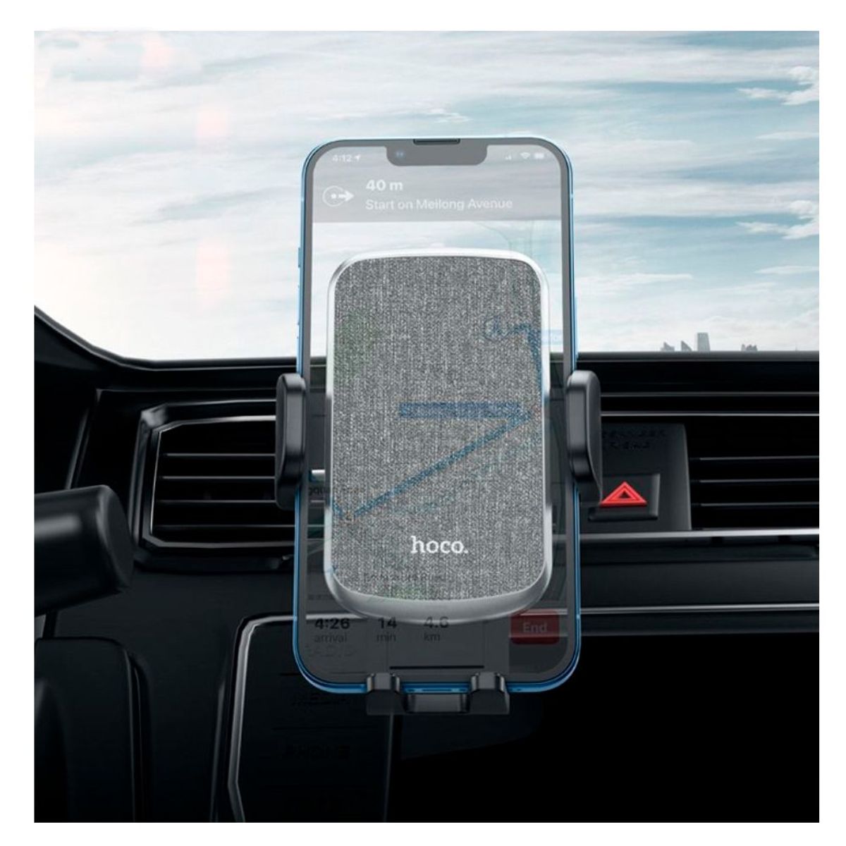 HOCO - Holder Soporte Celular Telefono de Auto Carro Giratorio 360 HOCO CA94