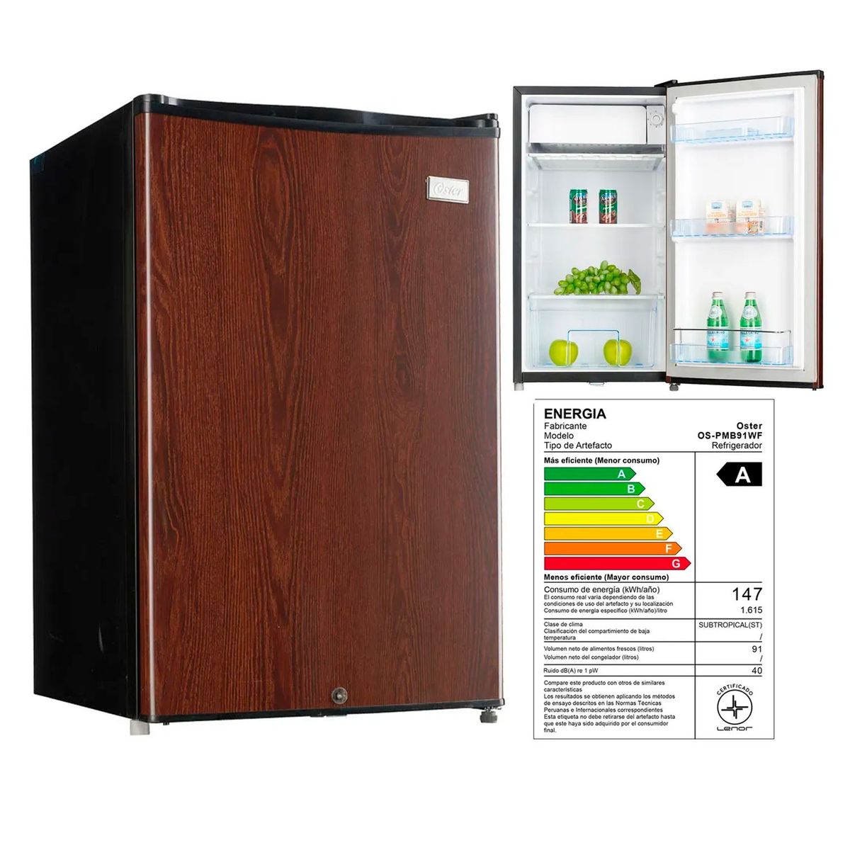 GENERICO - Frigobar Oster OS-PMB91WF 91 Litros