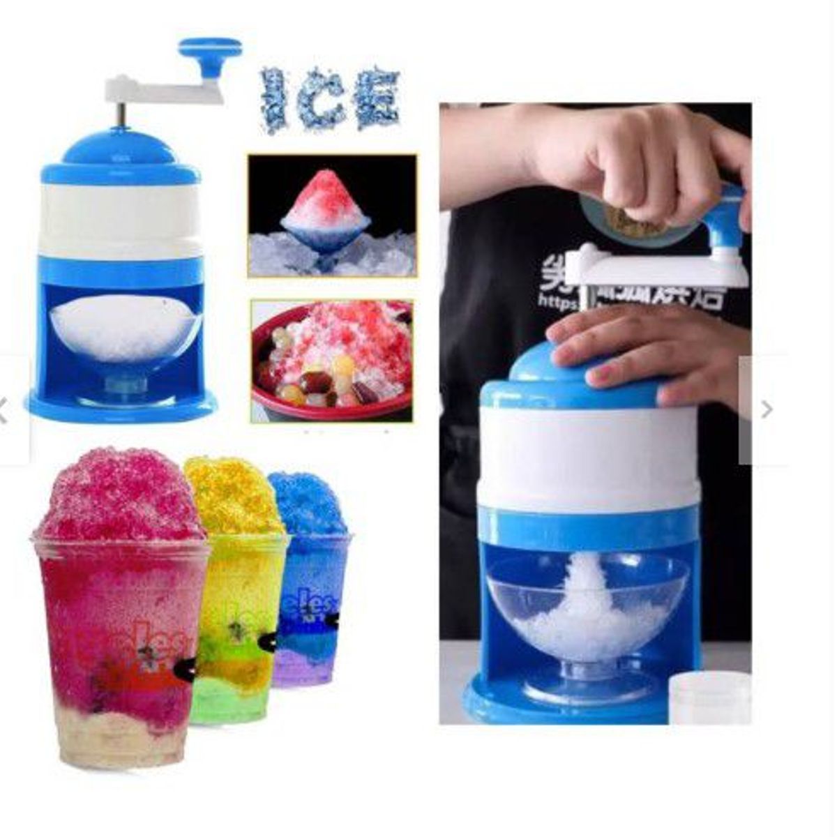 GENERICO - Mini maquina raspadillera triturador hielo