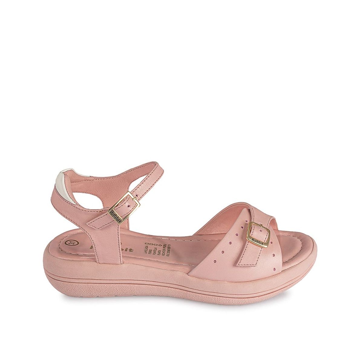 RABBIT - Sandalia D'orsay Casual LIA-122 Rosado Rabbit Cuero