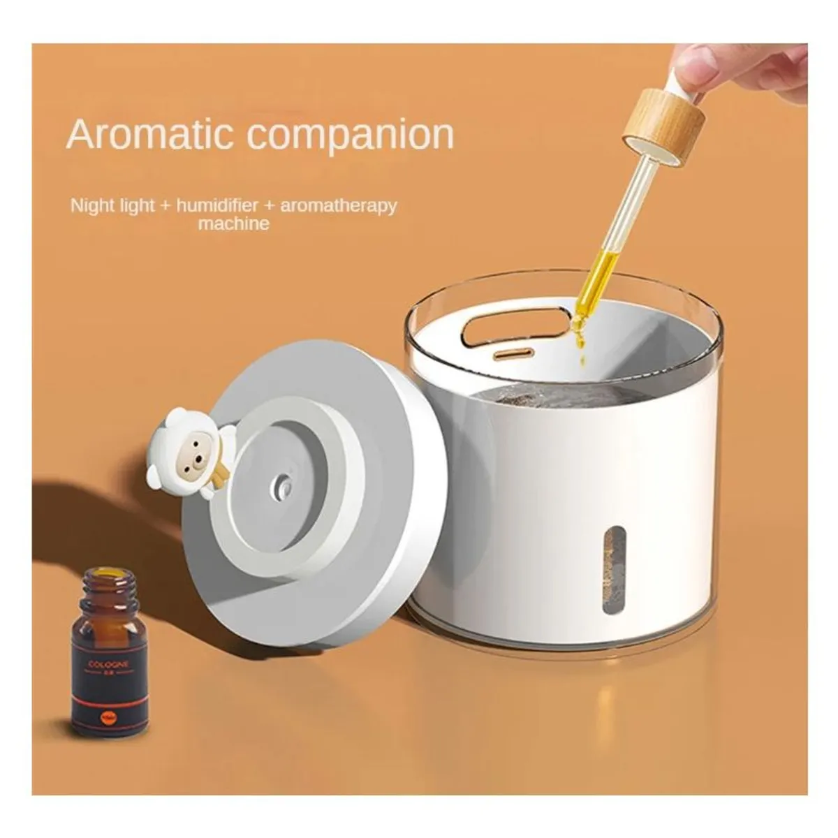GENERICO - Humidificador USB difusor aroma purificador led Esencia Hierba Luisa