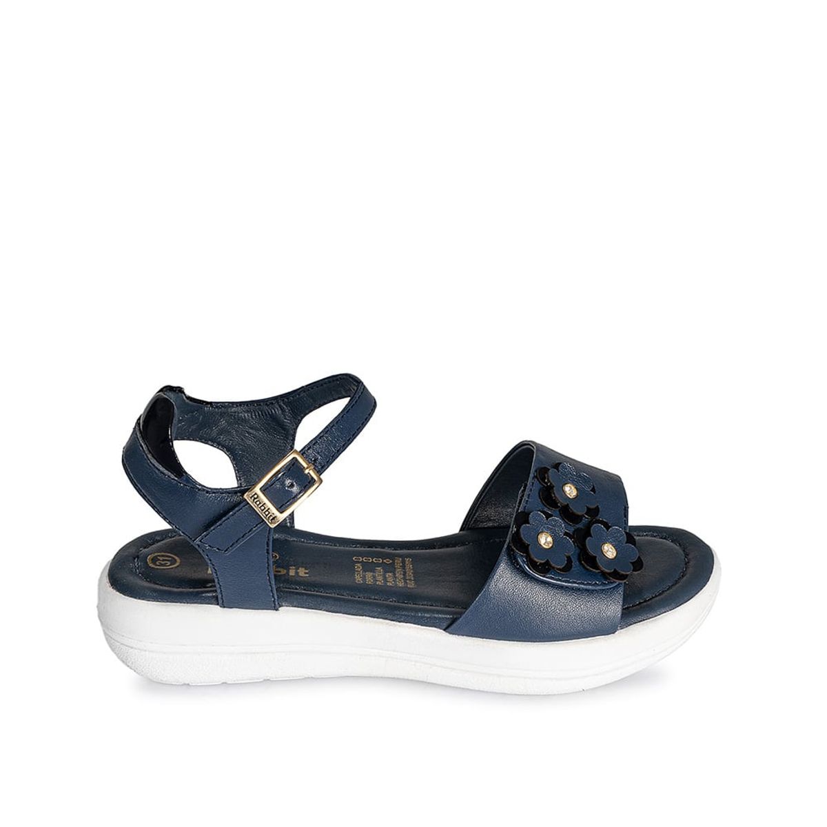 RABBIT - Sandalia D'orsay Casual LIA-125 Azul Rabbit Cuero