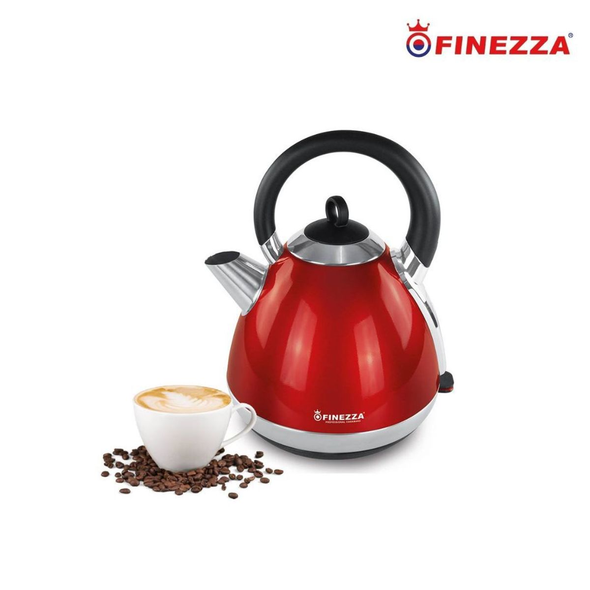 FINEZZA - HERVIDOR ELÉCTRICO ACERO 2 LITROS - ROJO
