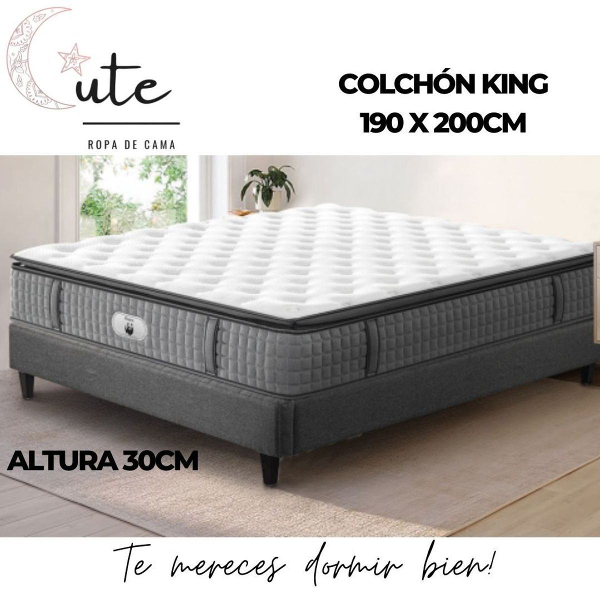 CUTE - COLCHÓN KING 190cm x 200cm