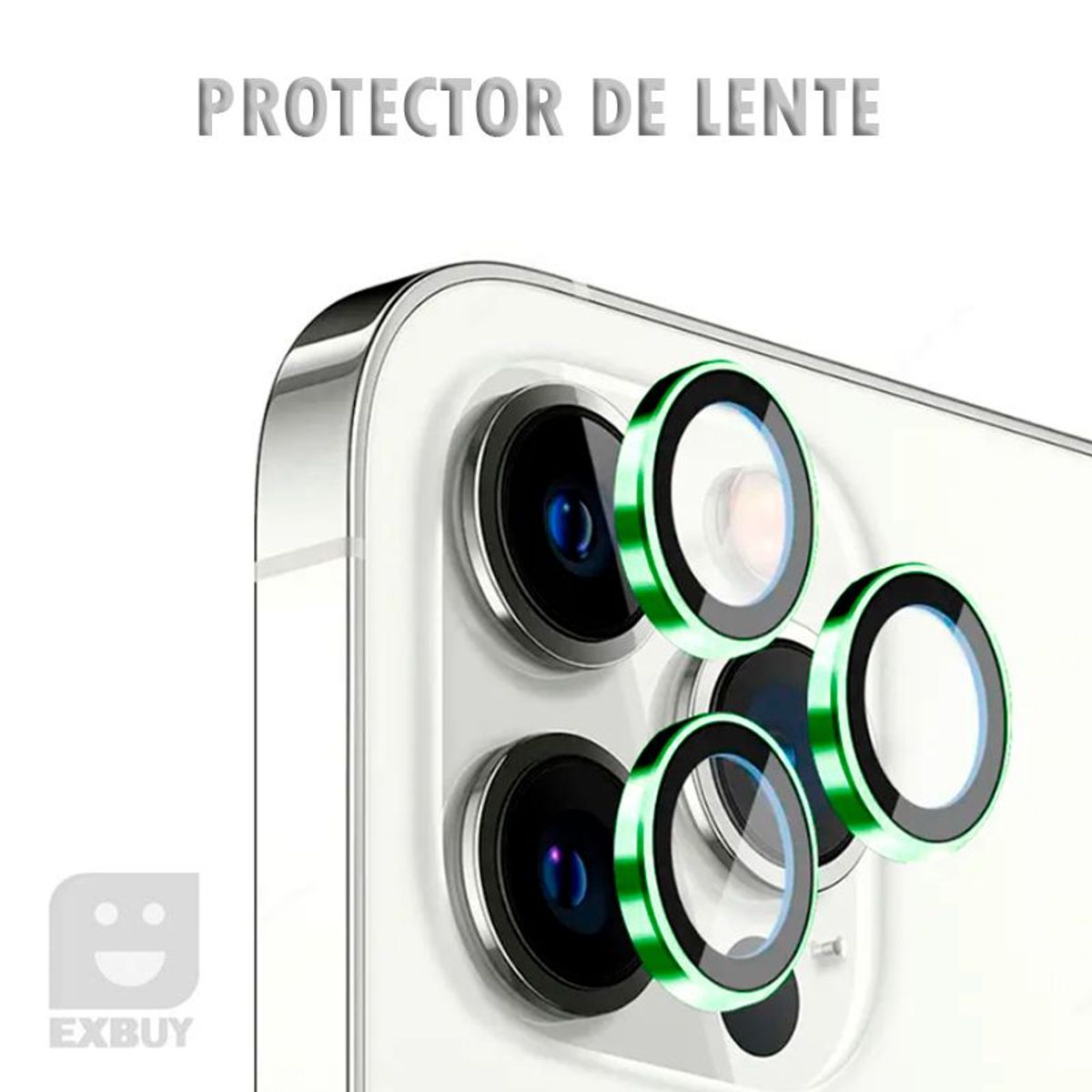 GENERICO - PROTECTOR DE CÁMARA PARA IPHONE 15 PLUS VERDE CLARO