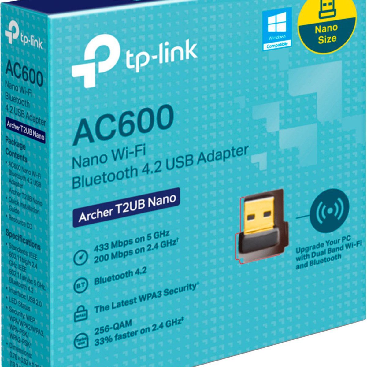 TP LINK - ADAPTADOR USB WIFI BLUETOOTH DOBLE BANDA TP-LINK T2UB