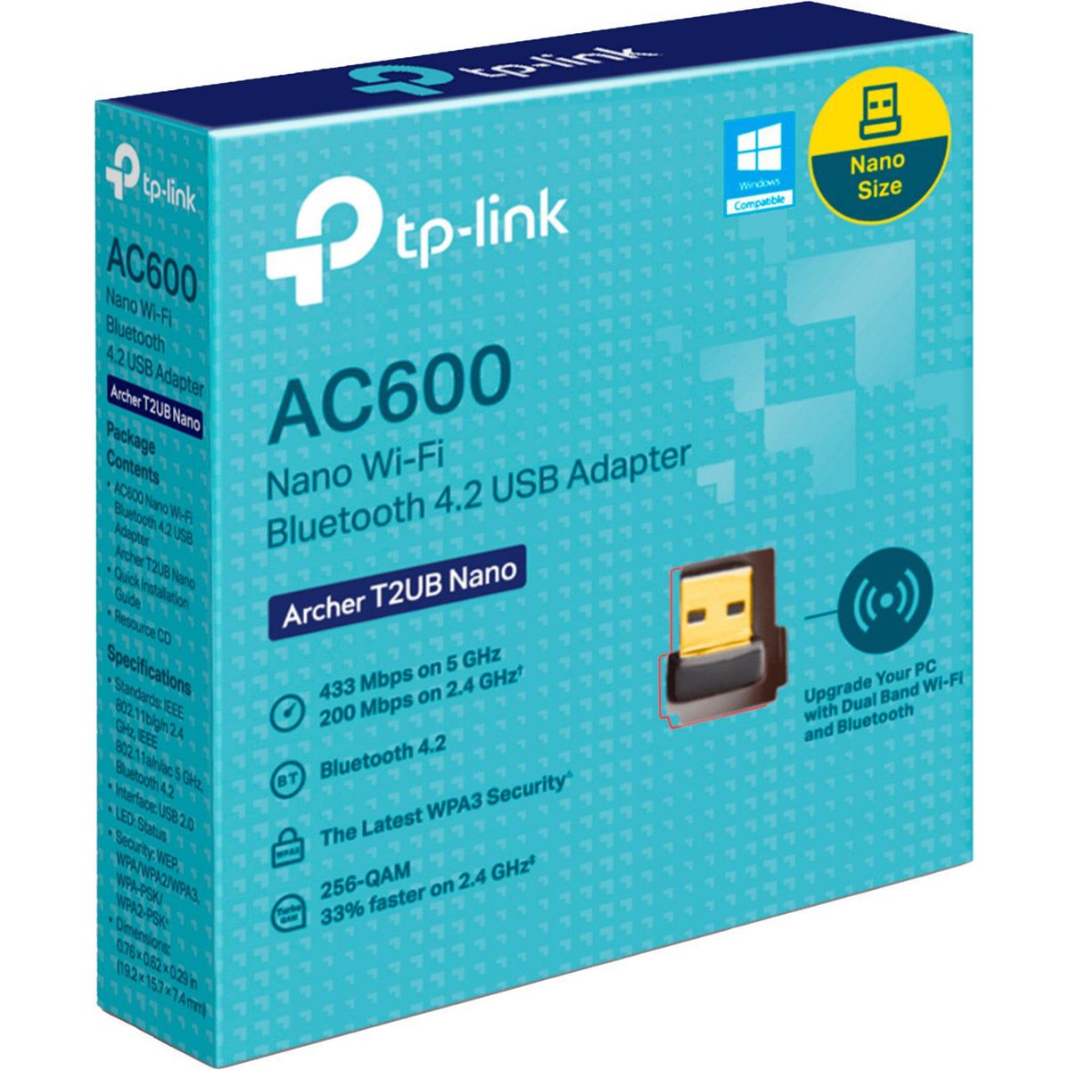TP LINK - ADAPTADOR USB WIFI BLUETOOTH DOBLE BANDA TP-LINK T2UB