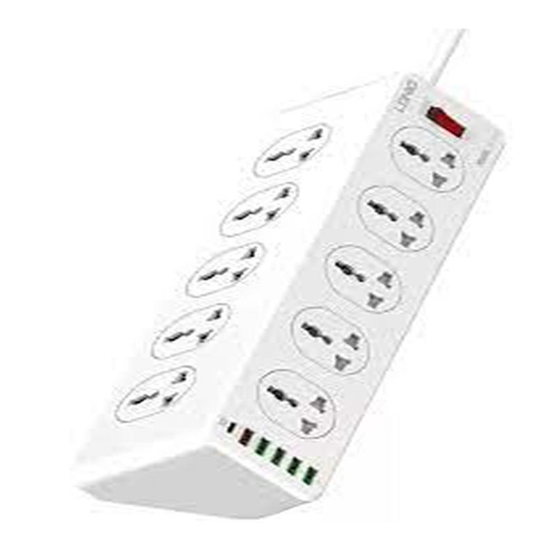 LDNIO - ENCHUFE EXTENSION DE CORRIENTE CARGA RÁPIDA SC10610 10SOCKET 5USB 1C