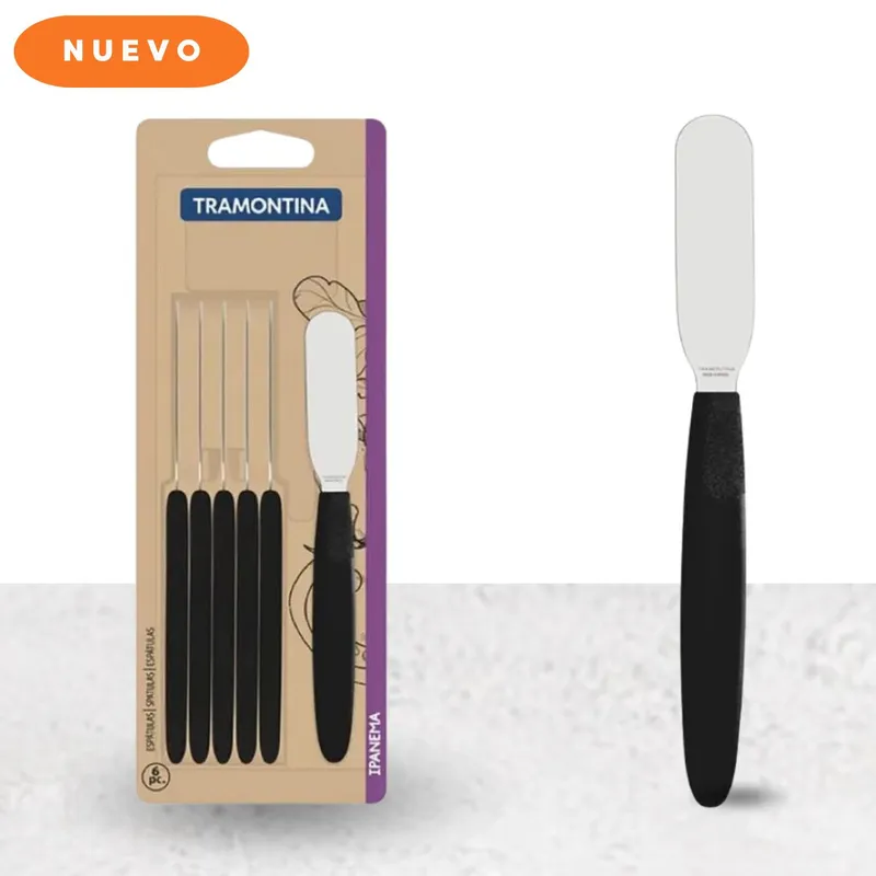 TRAMONTINA - Espátula para Mantequilla X6 Piezas