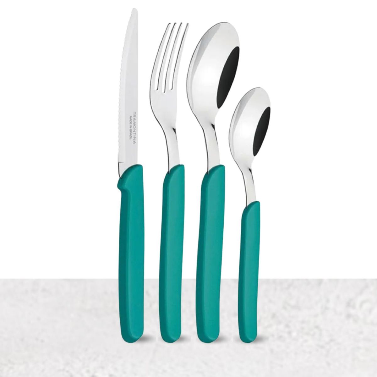 TRAMONTINA - Set de cubiertos x24 piezas carmel -tramontina turquesa