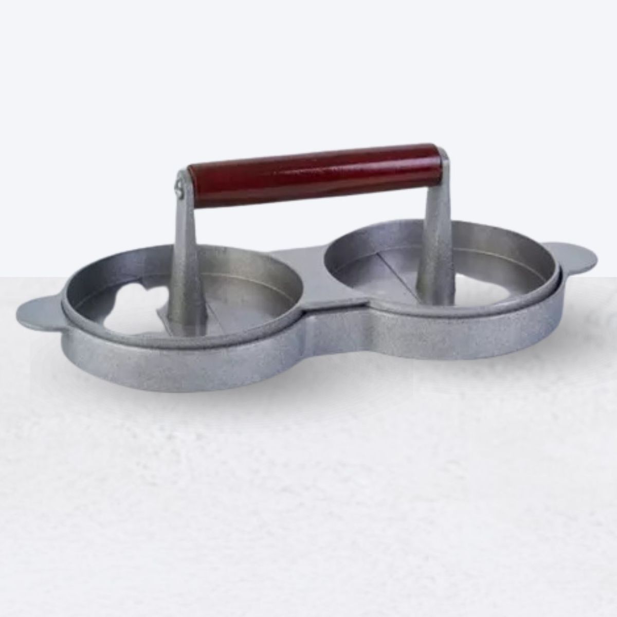 ICHIMATSU - Molde para hamburguesas doble con mango de madera