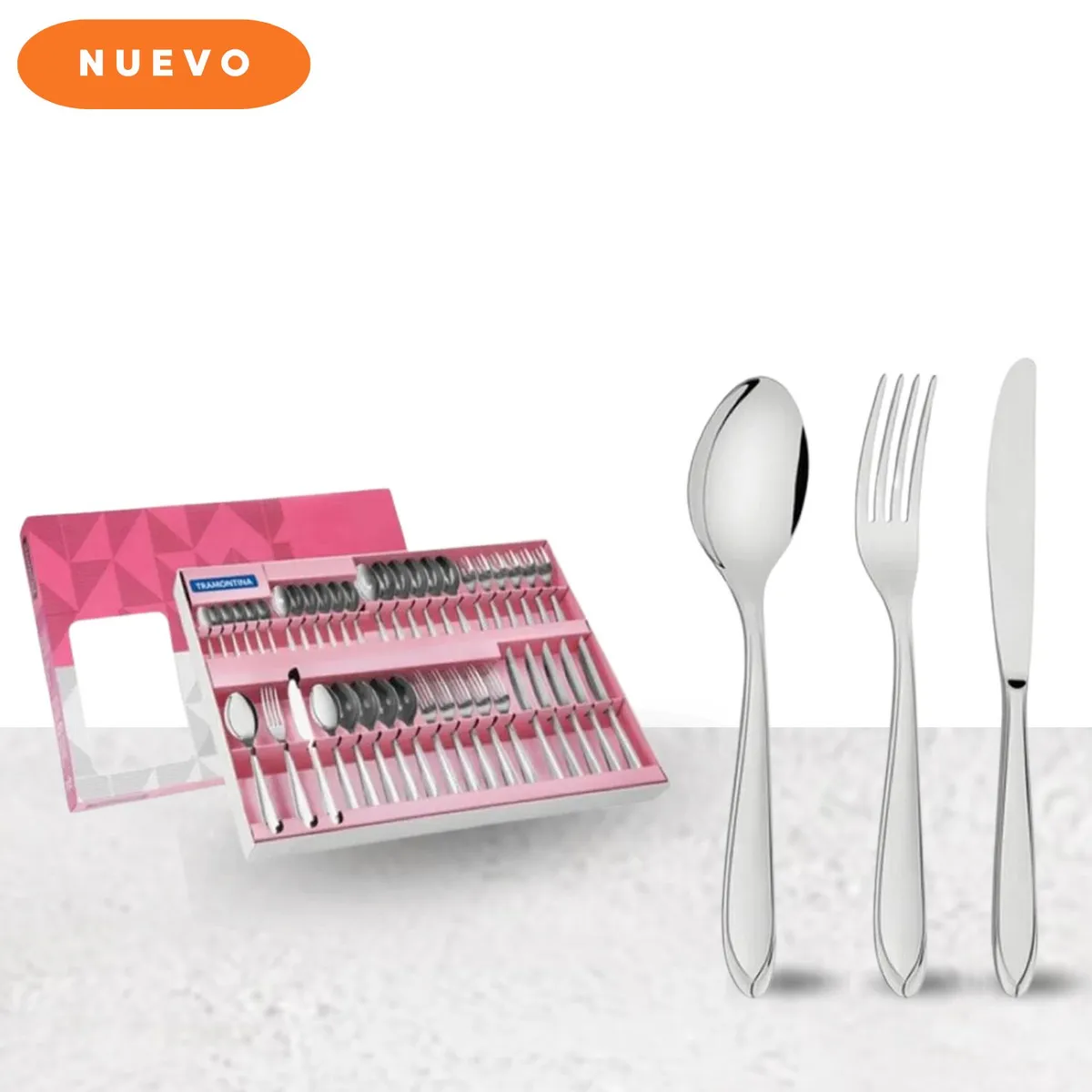 TRAMONTINA - Juego de cubiertos laguna 42 piezas tramontina