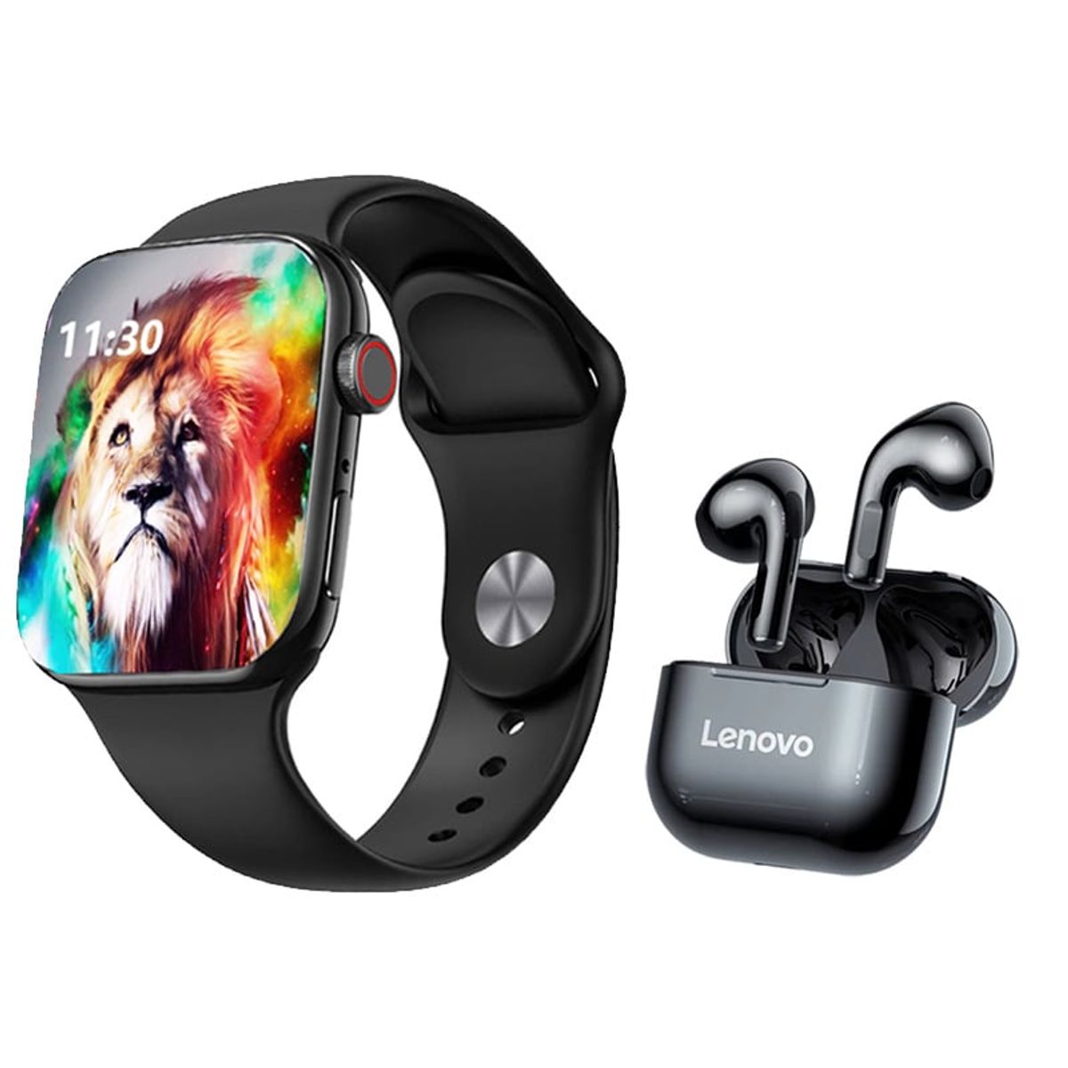 LENOVO - Audífonos Lenovo LP40 De Tws y Toumi GT-T2 PRO watch Reloj inteligente