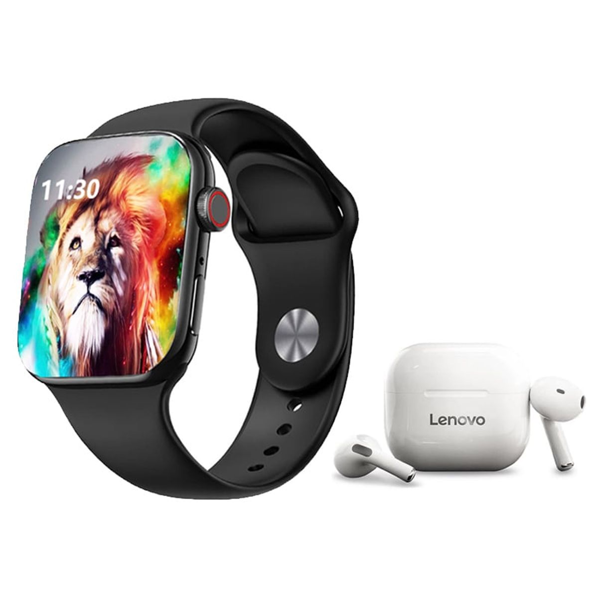 TOUMI - Audífonos Lenovo LP40 De Tws y Toumi GT-T2 PRO watch Reloj inteligente