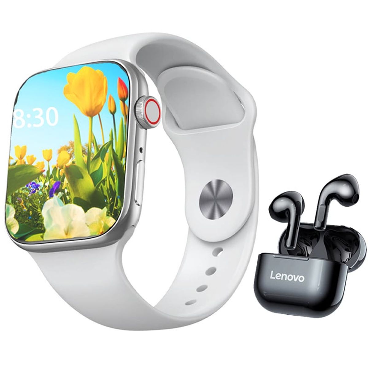 TOUMI - Audífonos Lenovo LP40 De Tws y Toumi GT-T2 PRO watch Reloj inteligente