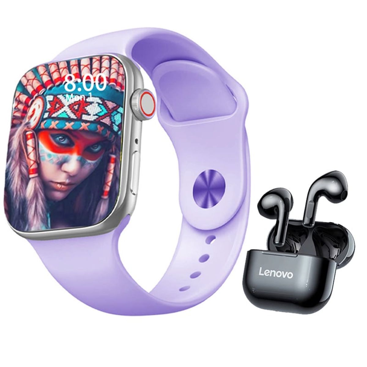 LENOVO - Audífonos Lenovo LP40 De Tws y Toumi GT-T2 PRO watch Reloj inteligente