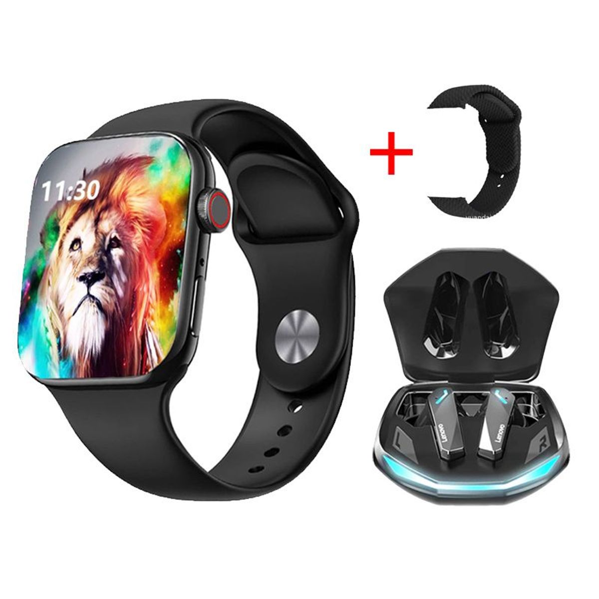 LENOVO - Audífonos Lenovo GM2 Pro De  y Toumi GT-T2 PRO watch Reloj inteligente