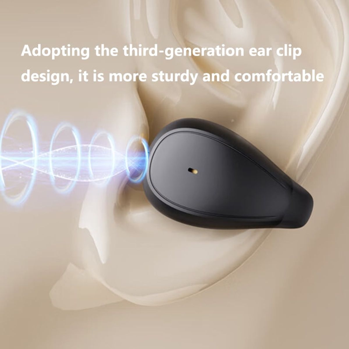 LENOVO - Lenovo TC3403 De auriculares de conducción ósea BT 53-Negro