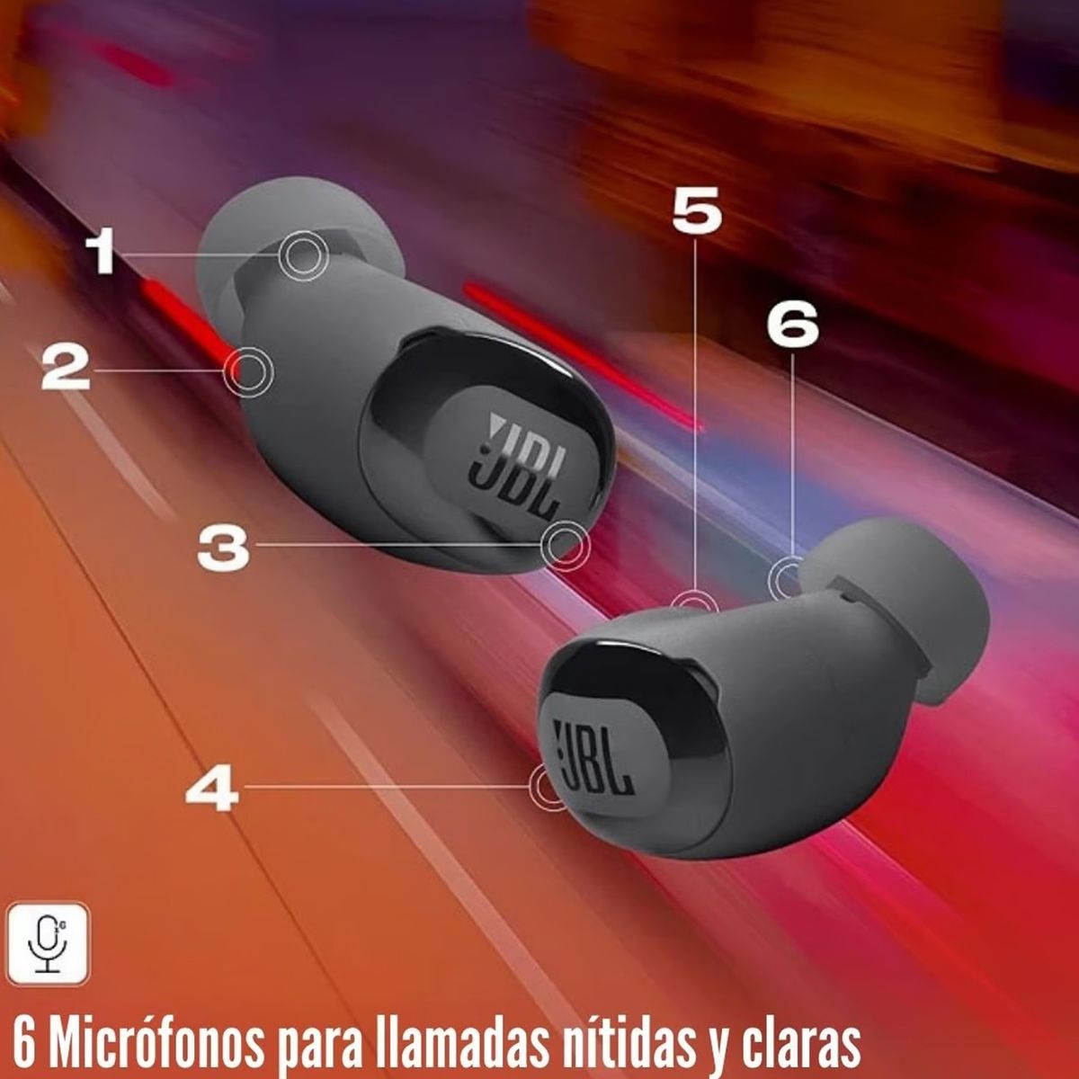 JBL - Audífonos Bluetooth JBL Live Buds 3 ANC Negro Y Estuche