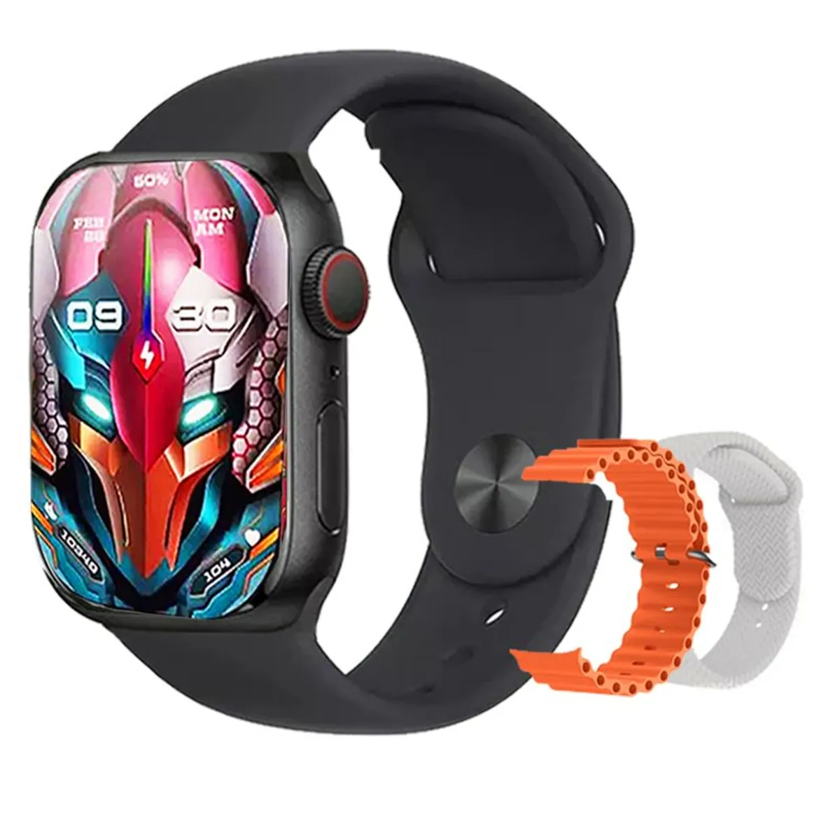 TOUMI - Reloj Inteligente N9 Max Bluetooth Smartwatch 2,2 pulgadas-Negro