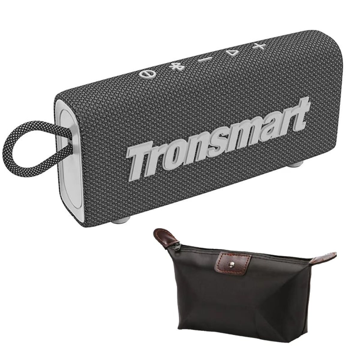 TRONSMART - Parlante Inalámbrico Bluetooth Tronsmart Trip IPX7 - Negro Y Estuche