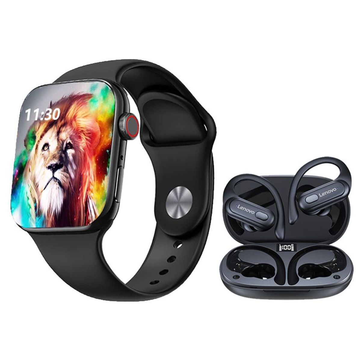 LENOVO - Audífonos Lenovo XT60 De Tws y Toumi GT-T2 PRO watch Reloj inteligente