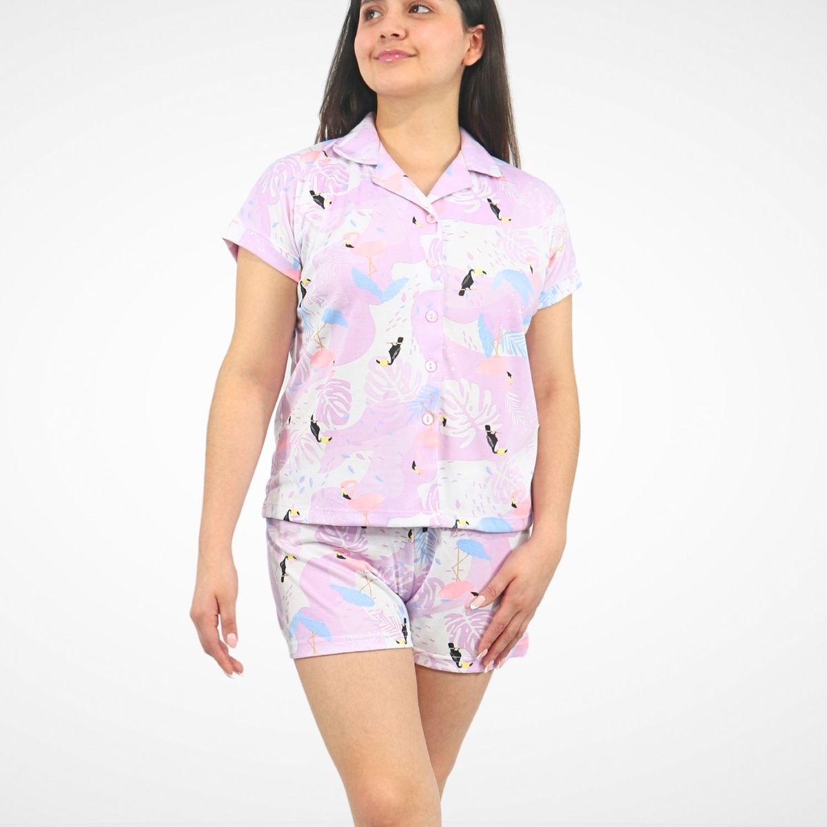 GENERICO - Pijama Summer Camisero Girl Safari - Inga Pijamas
