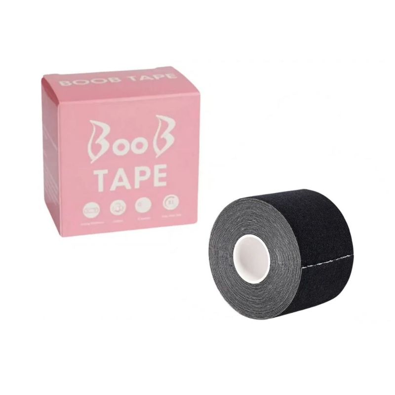 TODO FIT - Cinta Sujetador adhesivo Cubre pezón Levantamiento Senos Negro