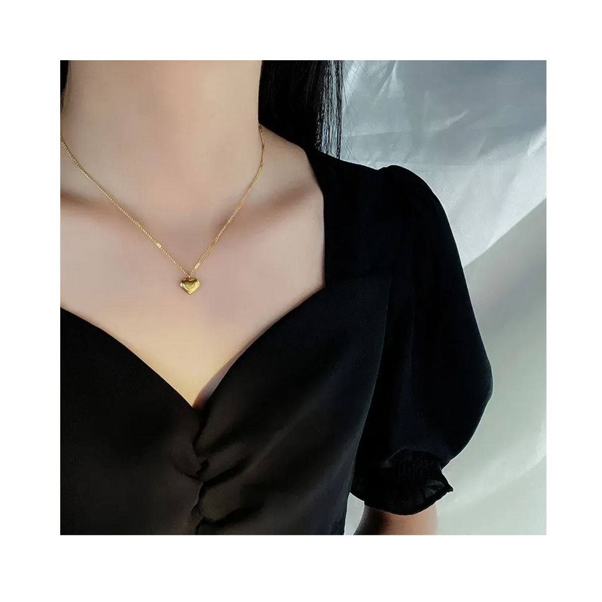 GENERICO - Collar Elegante en Forma de Corazón para mujer