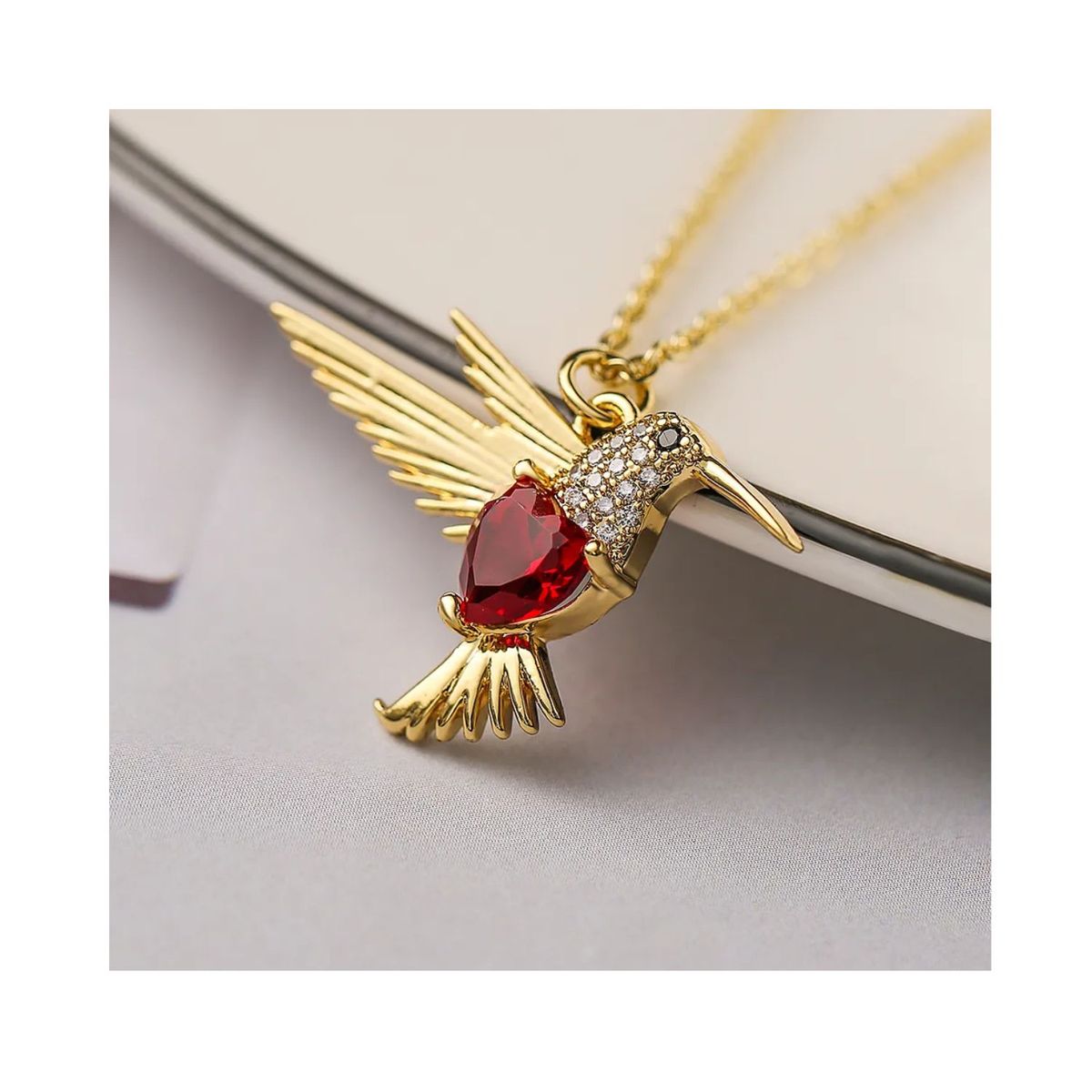 GENERICO - Collar  para mujer Colgante detalle de Pájaro