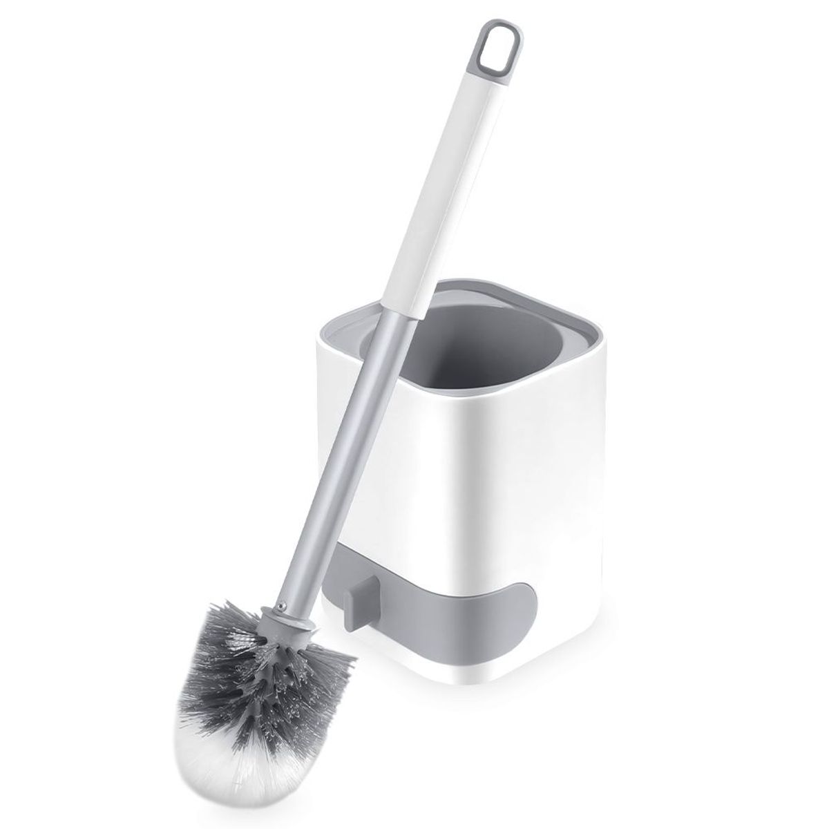 KELLER - Cepillo para Inodoro de Baño con Bandeja Blanco CP1