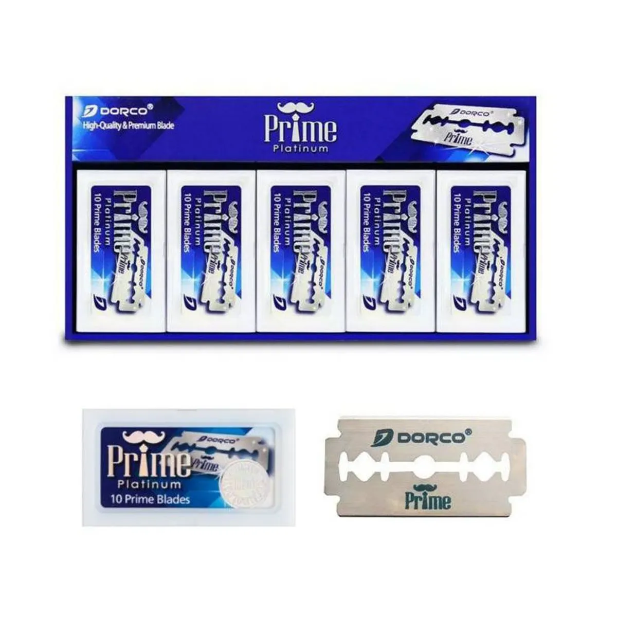 DORCO - Hojas De Afeitar de Doble Filo Dorco Prime 100 Cuchillas