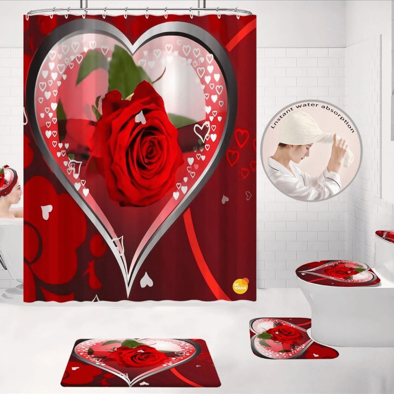 CASATEX - Juego De Baño Lujoso  De 7 Piezas Decorativas