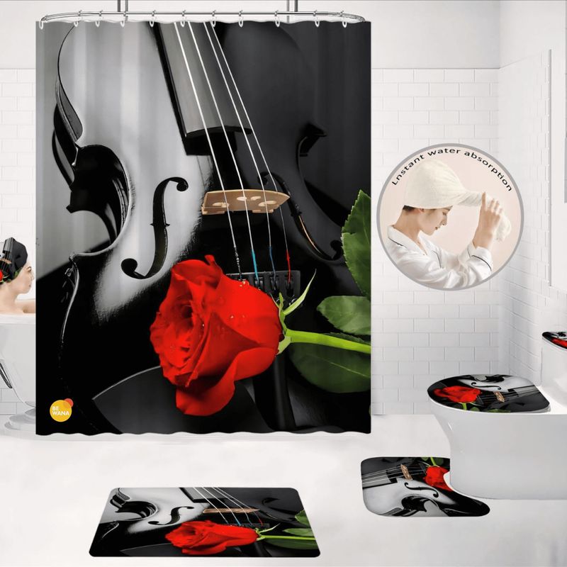 CASATEX - Juego De Baño Lujoso  De 7 Piezas Decorativas