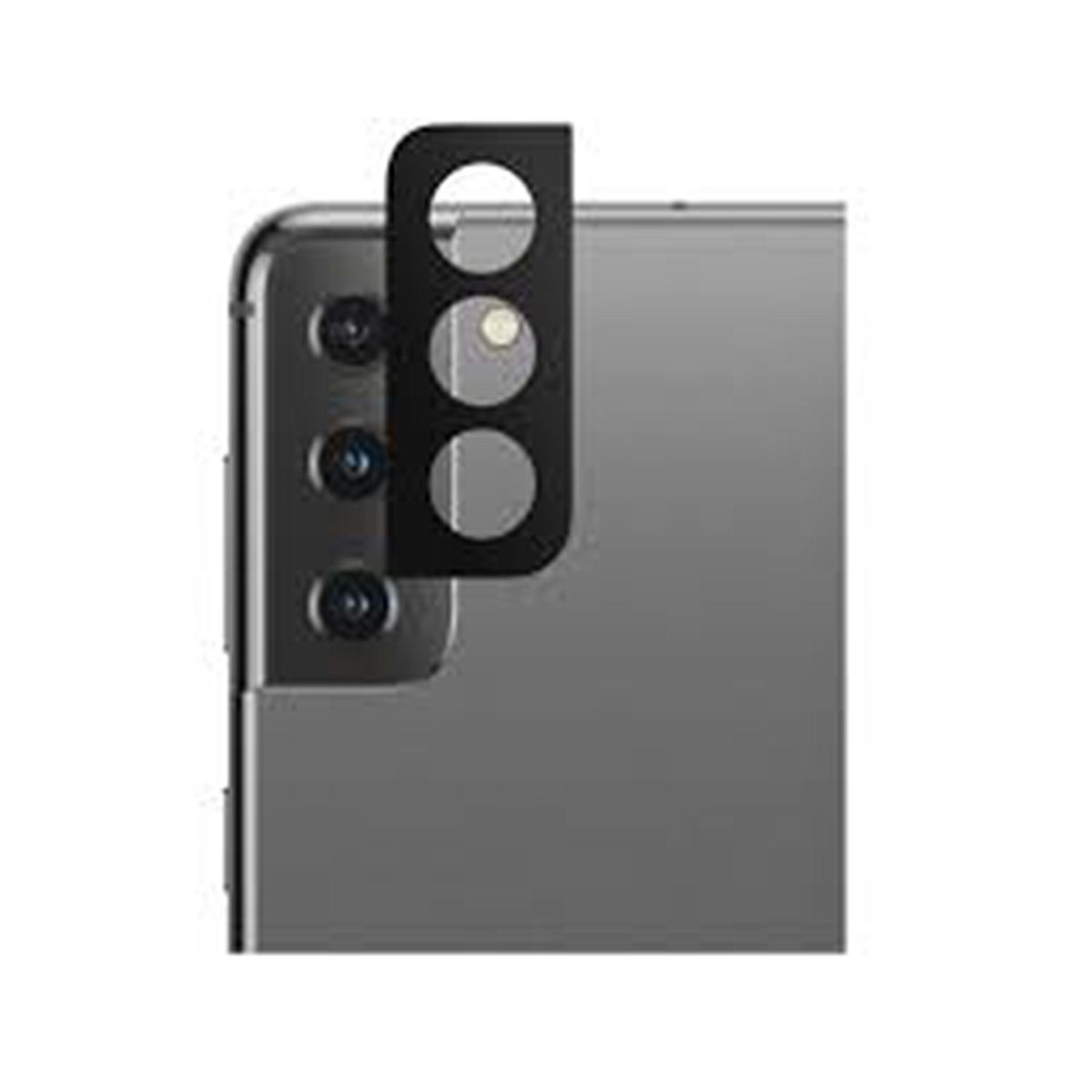 GENERICO - Vidrio templado  para Samsung S21 Plus cámara trasera  protector Negro