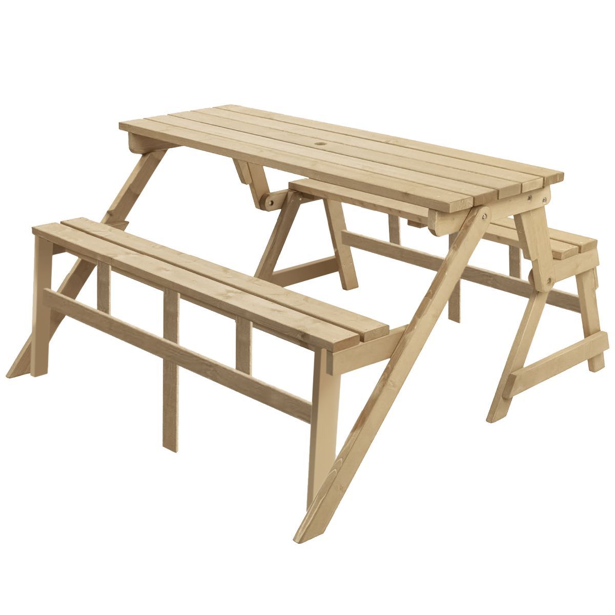 MOVENDA - Mesa Banca Plegable Garcilla 4 personas Movenda