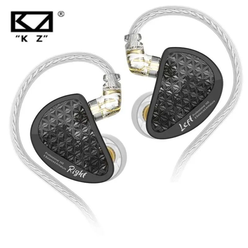 KZ - Audifono AS16 Pro 8 BA HiFi Kz - Negro