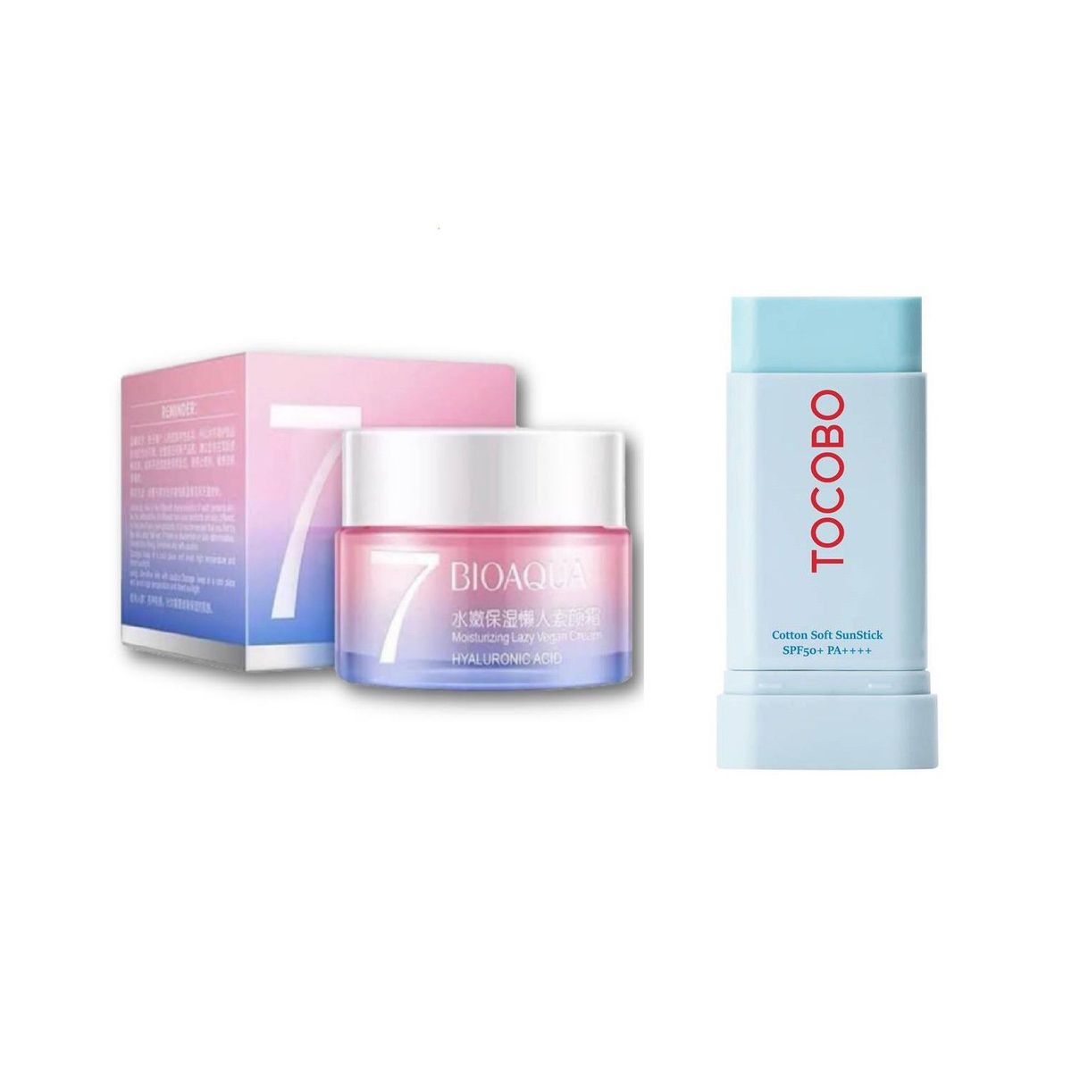 TOCOBO - PACK BLOQUEADOR TOCOBO EN BARRA Y  CREMA HIDRATANTE V7  BIOAQUA