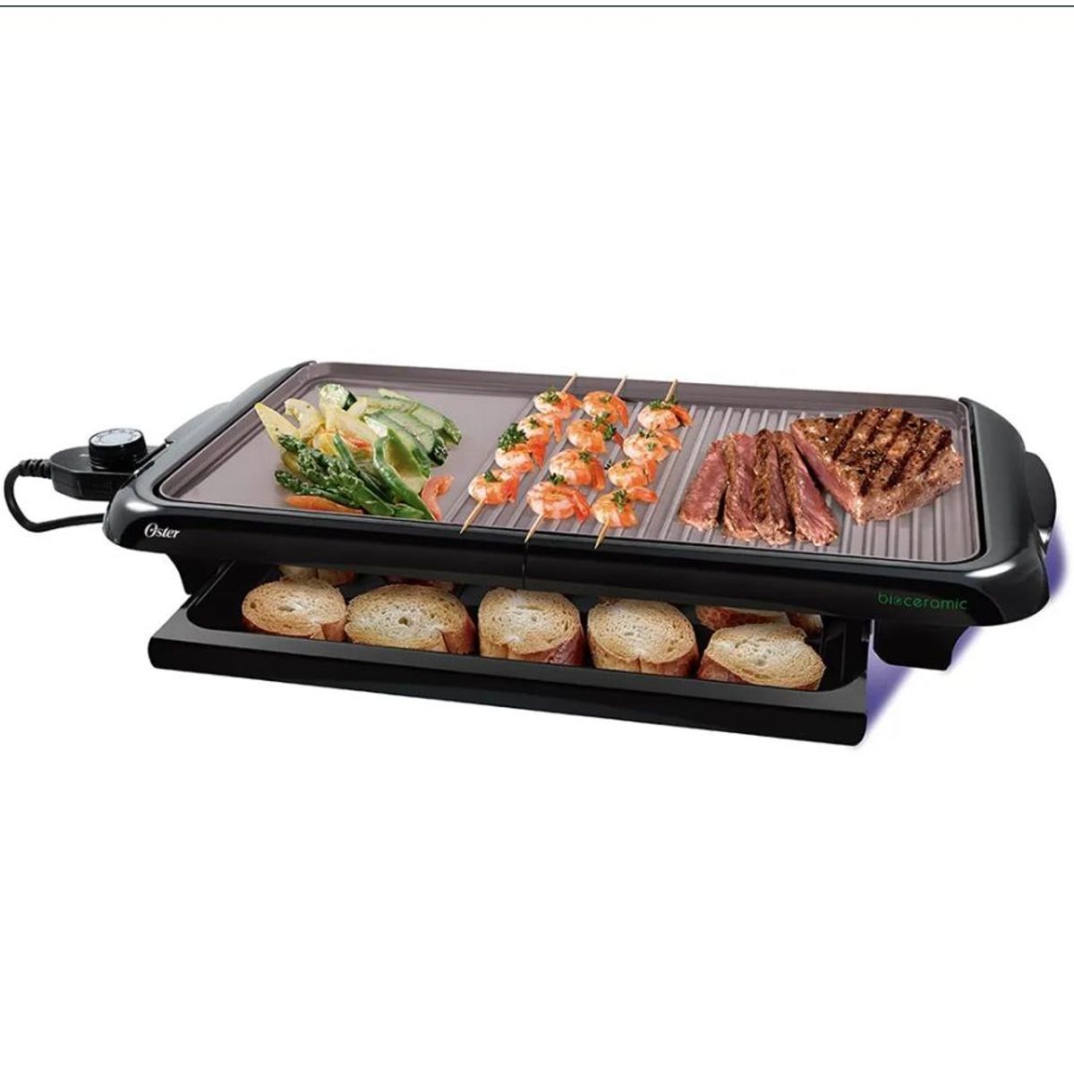 OSTER - PLANCHA Y PARRILLA PARA ASAR OSTER BIOCERAMIC CKSTGR5085053