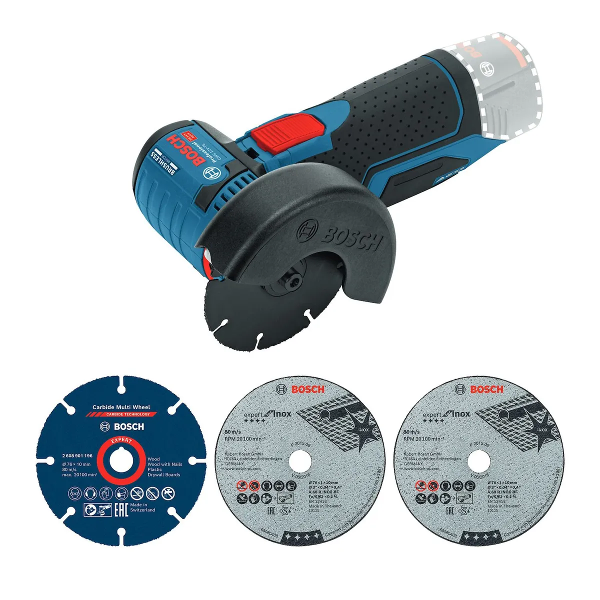 BOSCH - Esmeril Angular 3 12V 19500Rpm Baretool Bosch GWS 12V-76